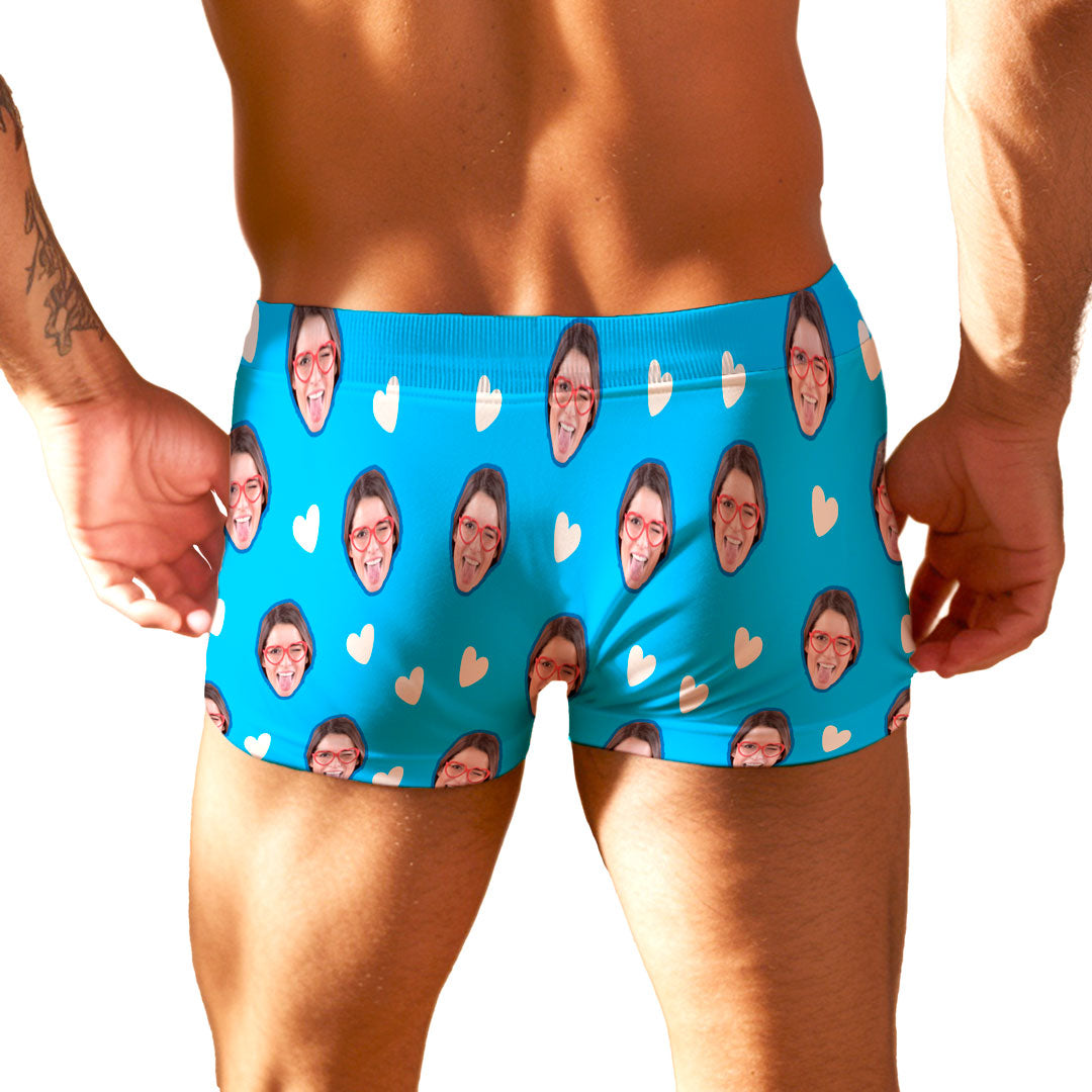 Cueca Personalizada Todo meu Azul verso