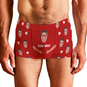 Cueca Personalizada Todo meu Vermelha frente