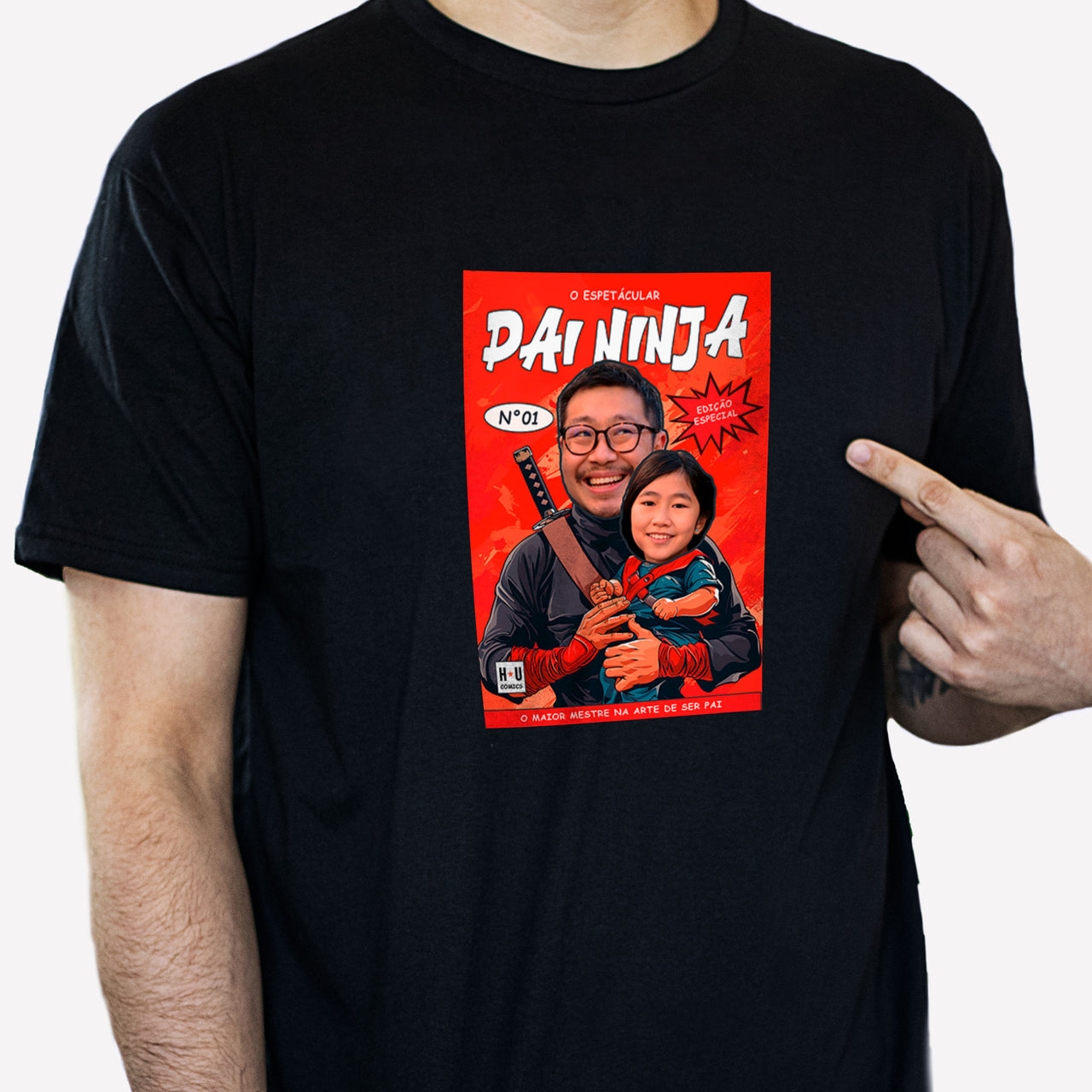 Camiseta Personalizada Pai Ninja