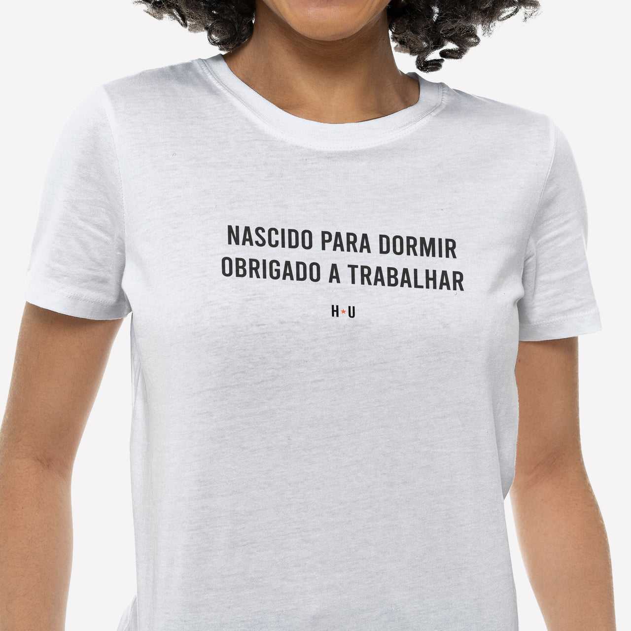 Camiseta Nascido para Dormir branca