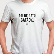 Camiseta Pai Gatão branca
