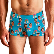 Cueca Personalizada Arco-íris Azul frente