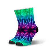 Meia Cano Alto Estampada Tie Dye Infinito p1